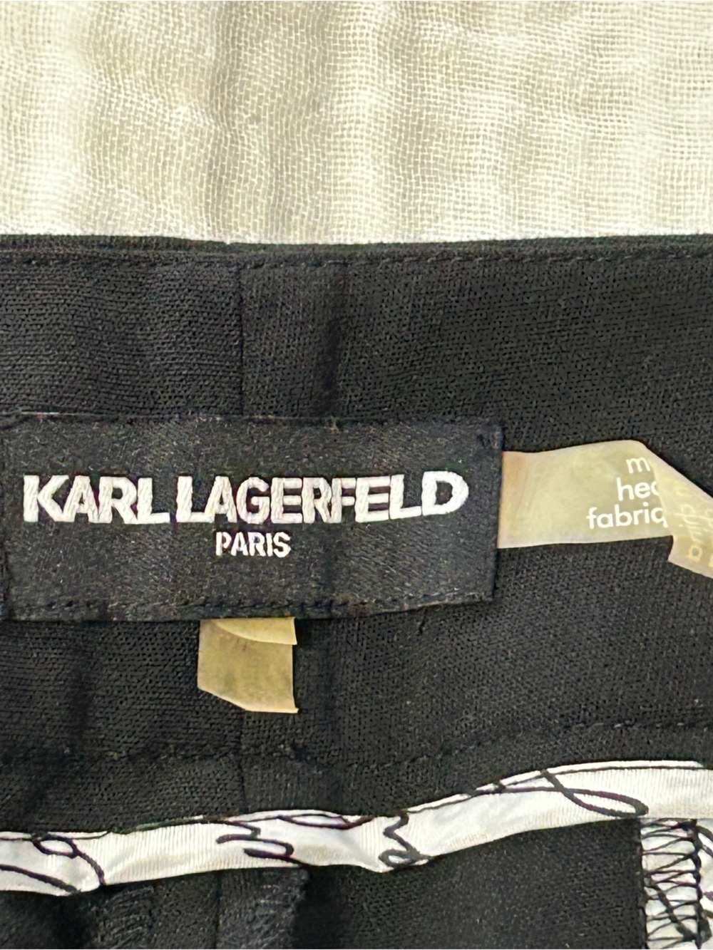 Karl Lagerfeld- Black dress straight leg pants 10 - Picture 5 of 8